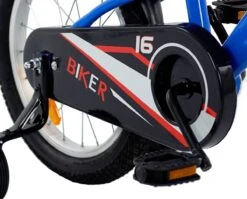 2Cycle Biker Kinderfiets - 16 Inch - Blauw - Jongensfiets -Speelgoed 1200x966 2