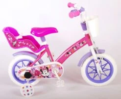 Disney Minnie Cutest Ever! Kinderfiets - Meiden - 12 Inch - Roze - Doortrapper -Speelgoed 1200x983 2