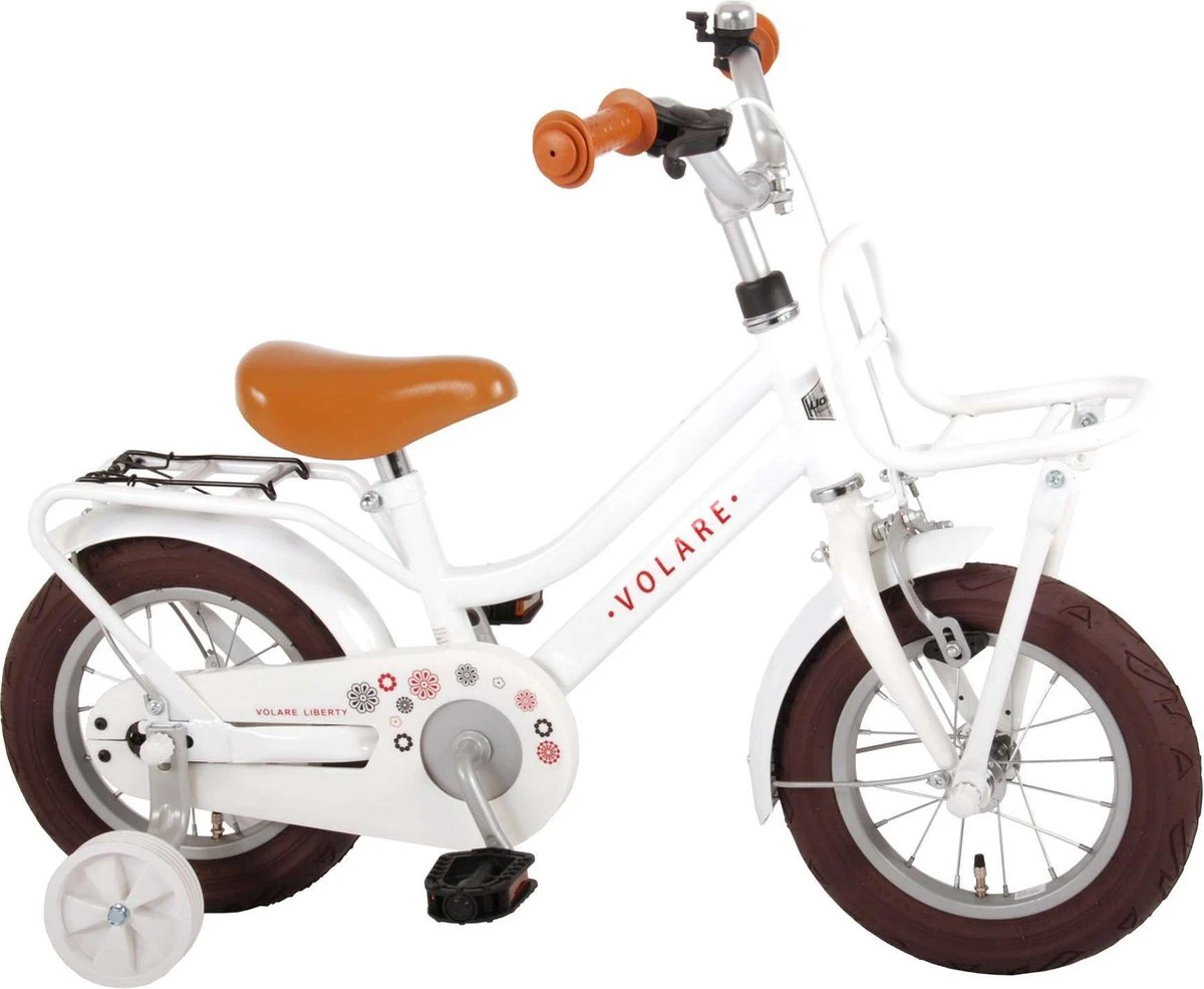 Volare Liberty Kinderfiets - Meisjes - 12 Inch - Wit - 95% Afgemonteerd 4 Volare Liberty Kinderfiets - Meisjes - 12 Inch - Wit - 95% Afgemonteerd - Afbeelding 2
