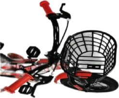 Kinderfiets - 12 Inch Kinderfiets -vanaf 2-4 Jaar Jongens En Meisjes Fietsen - Terugtrap -Rem -Stabilisatoren（2 Zijwieltjes）- Mandje - Achterbank - Rood -Speelgoed 1200x988 3