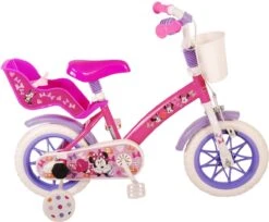 Disney Minnie Cutest Ever! Kinderfiets - Meiden - 12 Inch - Roze - Doortrapper -Speelgoed 1200x992 1