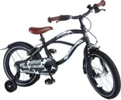 Volare Black Cruiser Kinderfiets - Jongens - 16 Inch - Zwart - 2 Handremmen -Speelgoed 1200x997 1