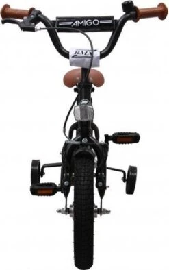 Amigo BMX Fun Jongensfiets - Kinderfiets 12 Inch - Matzwart -Speelgoed 753x1200