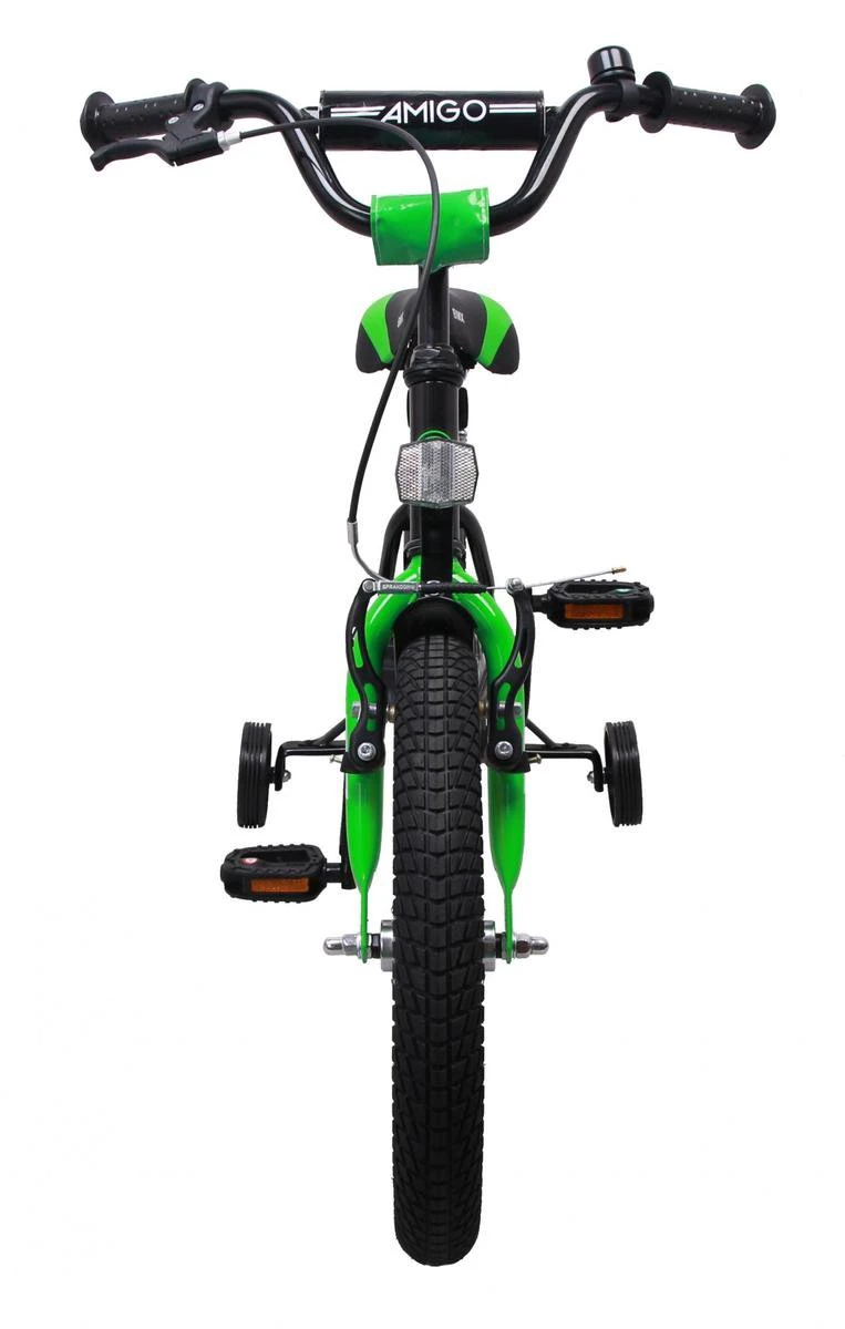 Amigo BMX Fun Jongensfiets - Kinderfiets 16 Inch - Zwart/Groen 14 Amigo BMX Fun Jongensfiets - Kinderfiets 16 Inch - Zwart/Groen - Afbeelding 12