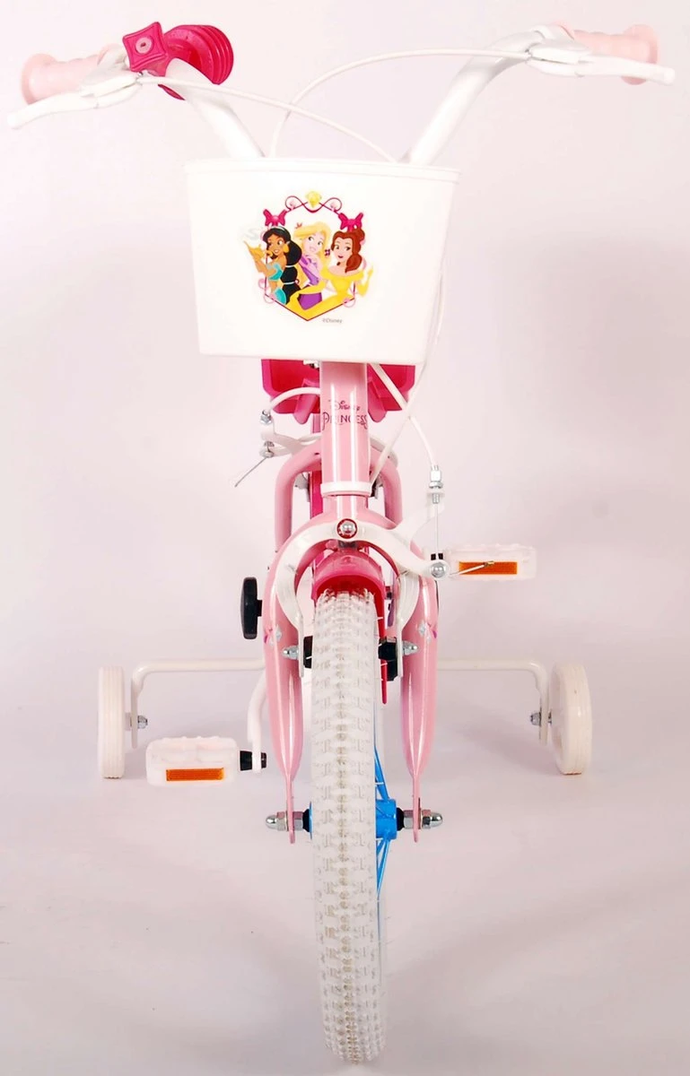 Volare Disney Princess Kinderfiets - Meisjes - 14 Inch - Roze - Twee Handremmen 19 Volare Disney Princess Kinderfiets - Meisjes - 14 Inch - Roze - Twee Handremmen - Afbeelding 17
