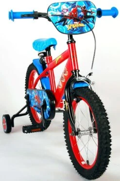 Marvel Spider-Man Kinderfiets - Jongens - 16 Inch - Blauw/Rood -Speelgoed 797x1200
