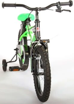 Volare Sportivo Kinderfiets - Jongens - 16 Inch - Neon Groen Zwart - 95% Afgemonteerd -Speelgoed 856x1200