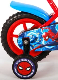 Marvel Spider-Man Kinderfiets - Jongens - 10 Inch - Rood/Blauw - Doortrapper -Speelgoed 874x1200