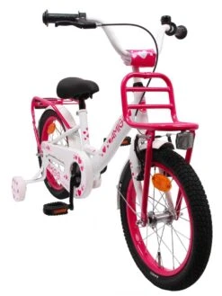 Amigo Sweetheart Meisjesfiets - Kinderfiets 20 Inch - Wit -Speelgoed 901x1200