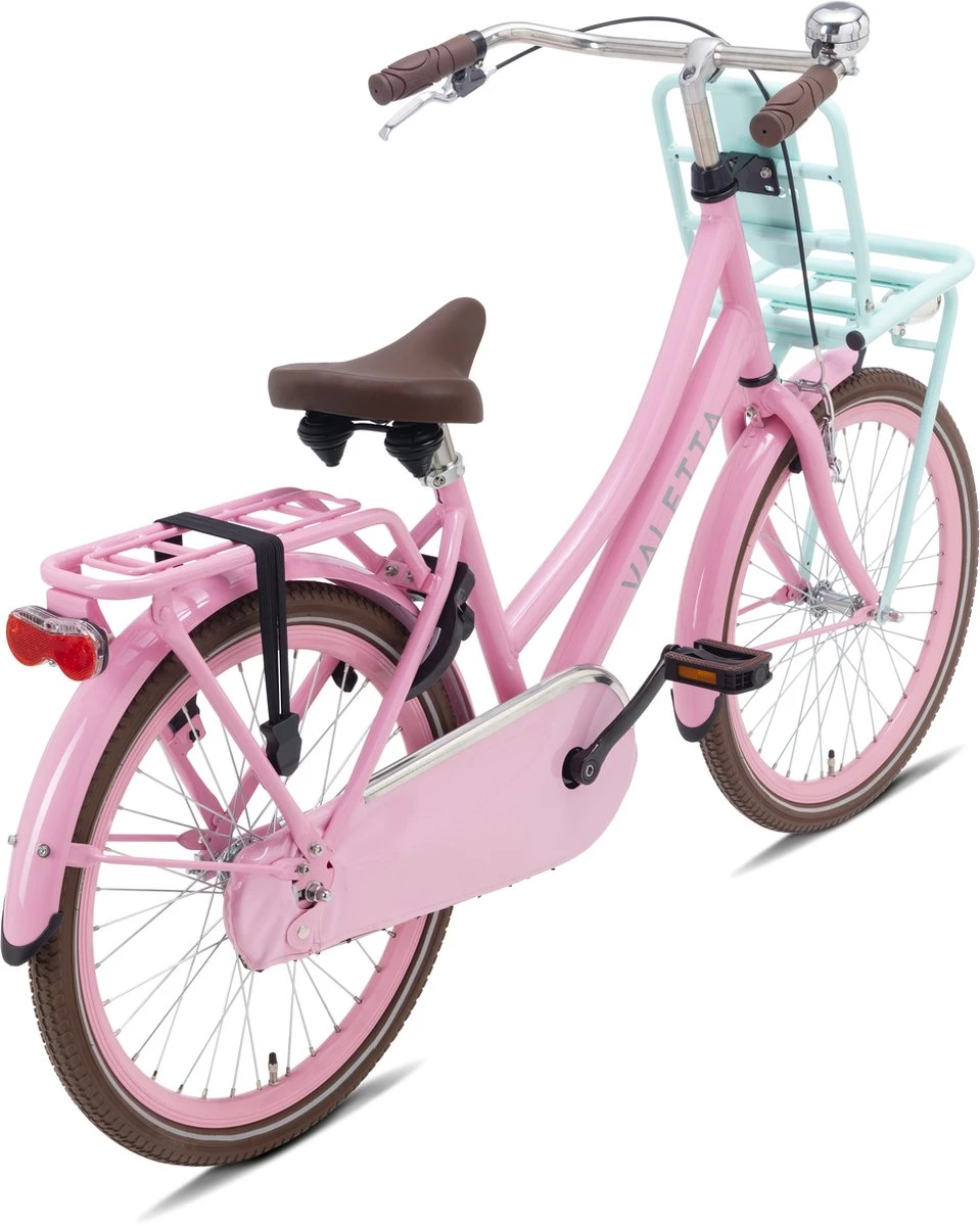 Valetta Cargo - Transportfiets - Meisjesfiets - 22 Inch - Mint Roze 5 Valetta Cargo - Transportfiets - Meisjesfiets - 22 Inch - Mint Roze - Afbeelding 3
