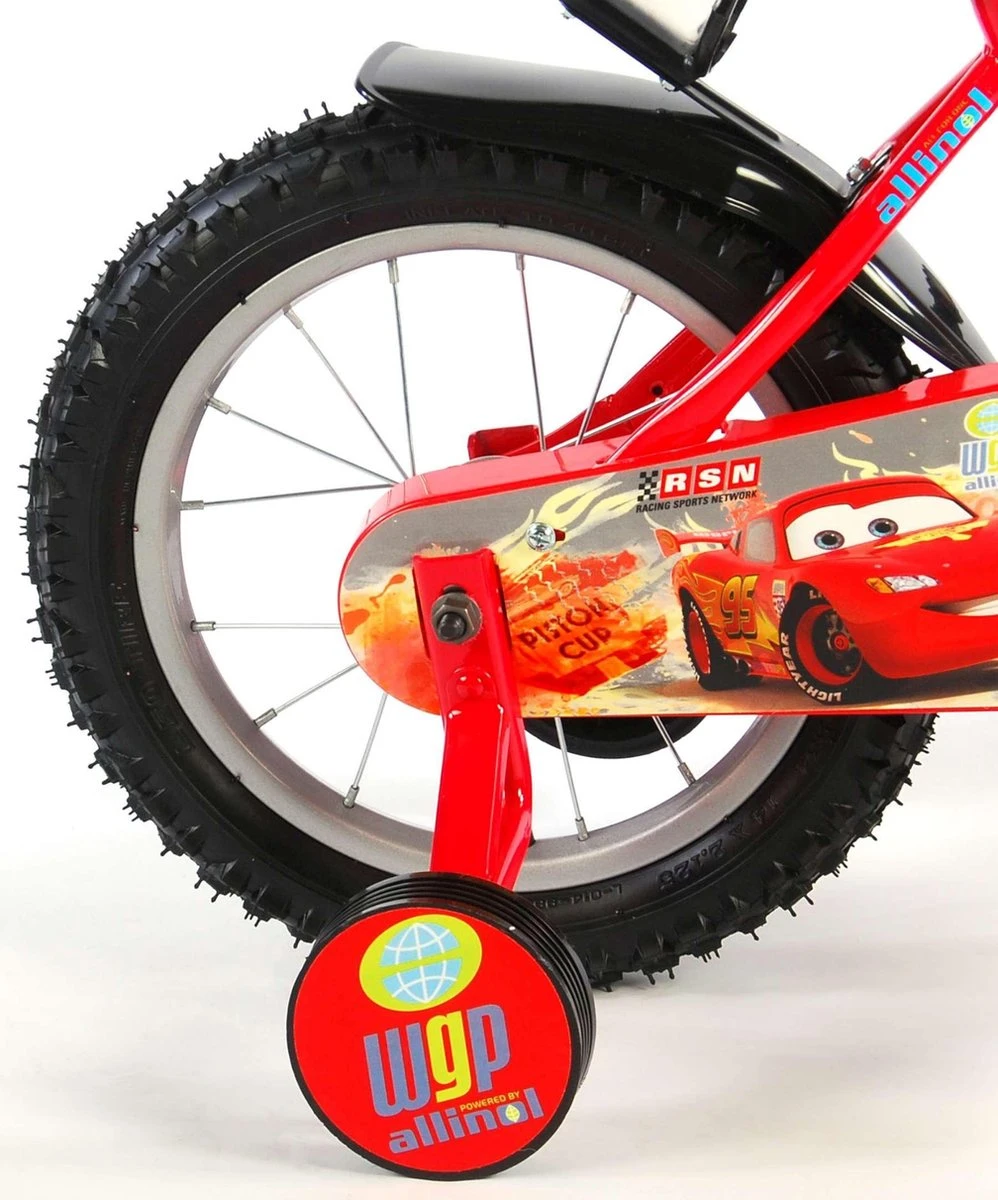 Volare Disney Cars Kinderfiets - Jongens - 14 Inch - Rood 19 Volare Disney Cars Kinderfiets - Jongens - 14 Inch - Rood - Afbeelding 17