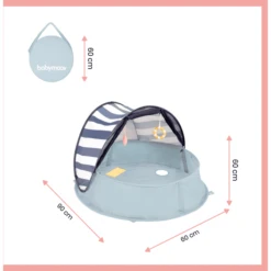 Babymoov Speelpark En Reiswieg 3in1 Babyni Aquani Marinière -Speelgoed babymoov speelpark en reiswieg 3in1 babyni aquani mariniere a412637 3