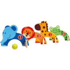 Bino Kinderset Rocket Van Hout, Dierentuin -Speelgoed bino kinderset rocket van hout dierentuin a360513 3