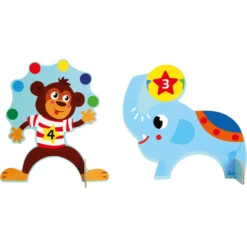 Bino Kinderspel K Rocket Set Van Hout, Circus -Speelgoed bino kinderspel k rocket set van hout circus a360509 2