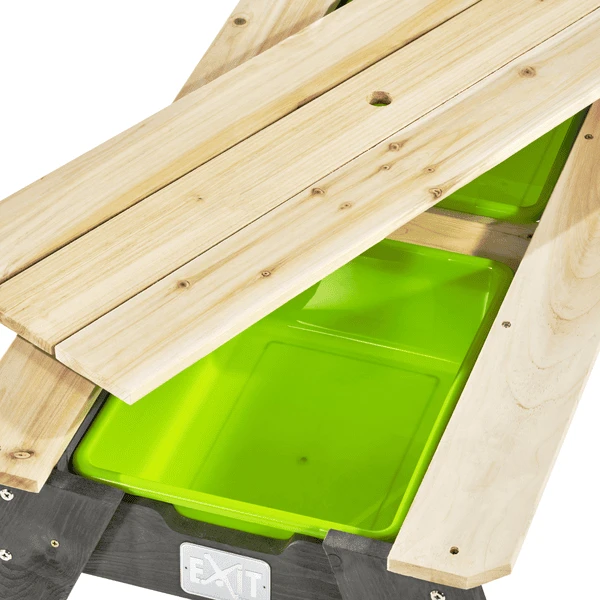 EXIT TOYS EXIT Aksent Zand-, Water- En Picknicktafel (1 Bankje) Met Parasol En Tuingereedschap 6 EXIT TOYS EXIT Aksent Zand-, Water- En Picknicktafel (1 Bankje) Met Parasol En Tuingereedschap - Afbeelding 4