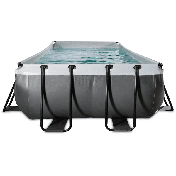 EXIT TOYS EXIT Black Leather Zwembad 400x200x100cm Met Filterpomp - Zwart 5 EXIT TOYS EXIT Black Leather Zwembad 400x200x100cm Met Filterpomp - Zwart - Afbeelding 3