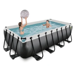 EXIT TOYS EXIT Black Leather Zwembad 400x200x100cm Met Filterpomp - Zwart 11 EXIT TOYS EXIT Black Leather Zwembad 400x200x100cm Met Filterpomp - Zwart -Speelgoed exit black leather zwembad 400x200x100cm met filterpomp zwart a337680 4