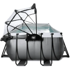 EXIT TOYS EXIT Black Leather Zwembad 400x200x100cm Met Sand Filterpomp En Afdekking - Zwar -Speelgoed exit black leather zwembad 400x200x100cm met sand filterpomp en afdekking zwar a337753 4