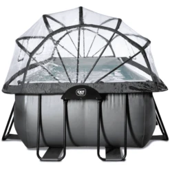 EXIT TOYS EXIT Black Leather Zwembad 400x200x100cm Met Sand Filterpomp En Deksel En Warmtepomp - Zwart -Speelgoed exit black leather zwembad 400x200x100cm met sand filterpomp en deksel en warmtepomp zwart a337755 3