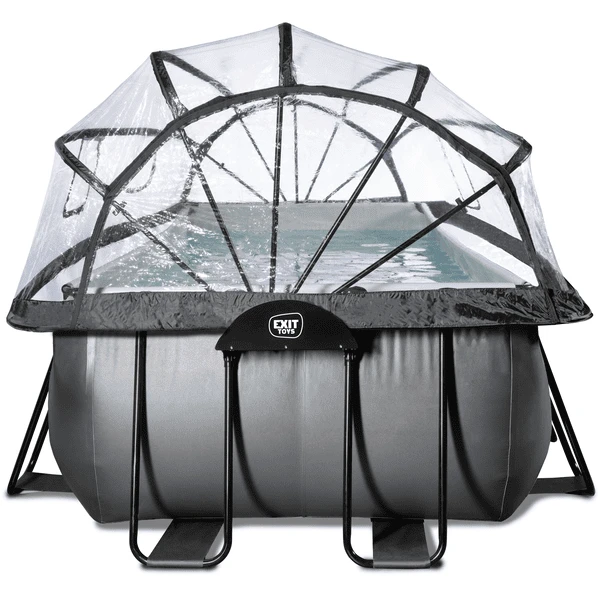 EXIT TOYS EXIT Black Leather Zwembad 540x250x100cm Met Sand Filterpomp, Afdekking En Warmtepomp - Zwart 6 EXIT TOYS EXIT Black Leather Zwembad 540x250x100cm Met Sand Filterpomp, Afdekking En Warmtepomp - Zwart - Afbeelding 4