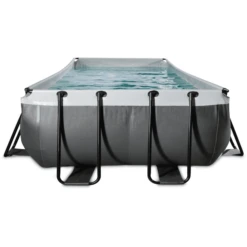 EXIT TOYS EXIT Black Leather Zwembad 540x250x100cm Met Sand Filterpomp - Zwart -Speelgoed exit black leather zwembad 540x250x100cm met sand filterpomp zwart a337764 2