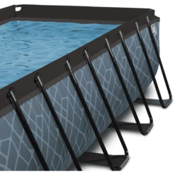 EXIT TOYS EXIT Frame Pool 4x2x1,22m (12v Sand Filter)- Grijs -Speelgoed exit frame pool 4x2x1 22m 12v sand filter grijs a305958 3
