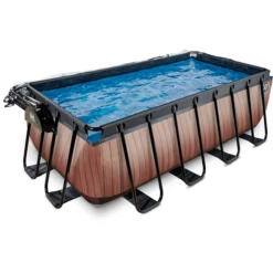 EXIT TOYS EXIT Frame Pool 4x2x1,22m (12v Sand Filter)- Houtoptiek + Zonnedak 9 EXIT TOYS EXIT Frame Pool 4x2x1,22m (12v Sand Filter)- Houtoptiek + Zonnedak -Speelgoed exit frame pool 4x2x1 22m 12v sand filter houtoptiek zonnedak a305965 2