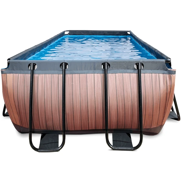 EXIT TOYS EXIT Frame Pool 4x2x1,22m (12v Sand Filter)- Wood Optics 5 EXIT TOYS EXIT Frame Pool 4x2x1,22m (12v Sand Filter)- Wood Optics - Afbeelding 3