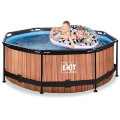 EXIT TOYS EXIT Frame Pool ø244x76cm - Hout OptiekEXIT PeakPro ø10ft Zwart -Speelgoed exit frame pool o244x76cm hout optiekexit peakpro o10ft zwart a305876 3