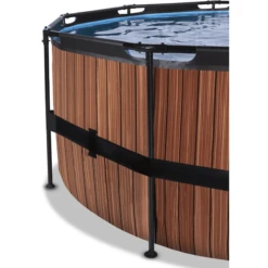 EXIT TOYS EXIT Frame Pool ø427x122cm (12v Patroonfilterpomp) - Houtlook -Speelgoed exit frame pool o427x122cm 12v patroonfilterpomp houtlook a305799 2