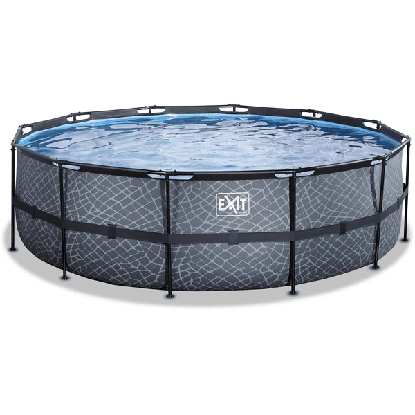 EXIT TOYS EXIT Frame Pool ø488x122cm (12v Sand Filter) - Grijs 4 EXIT TOYS EXIT Frame Pool ø488x122cm (12v Sand Filter) - Grijs - Afbeelding 2