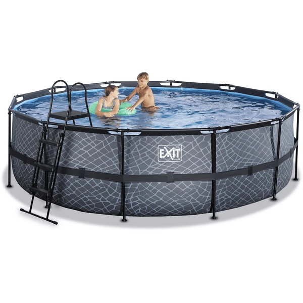 EXIT TOYS EXIT Frame Pool ø488x122cm (12v Sand Filter) - Grijs 7 EXIT TOYS EXIT Frame Pool ø488x122cm (12v Sand Filter) - Grijs - Afbeelding 5