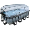 EXIT TOYS EXIT Frame Zwembad 4x2x1,22m (12v Sand Filter) - Grijs + Zonnedak + Warmtepomp -Speelgoed exit frame zwembad 4x2x1 22m 12v sand filter grijs zonnedak warmtepomp a305970