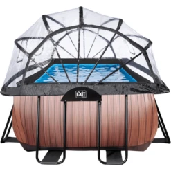 EXIT TOYS EXIT Frame Zwembad 4x2x1,22m (12v Sand Filter) - Houtoptiek + Zonnedak + Warmtepomp -Speelgoed exit frame zwembad 4x2x1 22m 12v sand filter houtoptiek zonnedak warmtepomp a305971 3