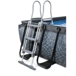 EXIT TOYS EXIT Stone Zwembad 540x250x100cm Met Afdekking, Sand Filter En Warmtepomp, Grijs -Speelgoed exit stone zwembad 540x250x100cm met afdekking sand filter en warmtepomp grijs a294605 4