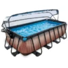 EXIT TOYS EXIT Wood Pool 400x200x100cm Met Afdekking, Sand Filter En Warmtepomp, Bruin 2 EXIT TOYS EXIT Wood Pool 400x200x100cm Met Afdekking, Sand Filter En Warmtepomp, Bruin -Speelgoed exit wood pool 400x200x100cm met afdekking sand filter en warmtepomp bruin a294604