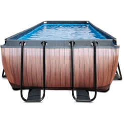EXIT TOYS EXIT Wood Pool 540x250x122cm Met Afdekking En Sand Filter En Warmtepomp, Bruin -Speelgoed exit wood pool 540x250x122cm met afdekking en sand filter en warmtepomp bruin a294642 2