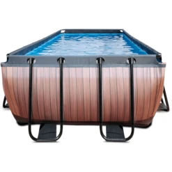 EXIT TOYS EXIT Wood Pool 540x250x122cm Met Sand Filterpomp, Bruin 9 EXIT TOYS EXIT Wood Pool 540x250x122cm Met Sand Filterpomp, Bruin -Speelgoed exit wood pool 540x250x122cm met sand filterpomp bruin a294618 2