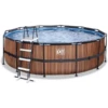 EXIT TOYS EXIT Wood Pool ø450x122cm Met Filterpomp, Bruin 1 EXIT TOYS EXIT Wood Pool ø450x122cm Met Filterpomp, Bruin -Speelgoed exit wood pool o450x122cm met filterpomp bruin a294612
