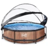 EXIT TOYS EXIT Wood Zwembad ø300x76cm Met Overkapping En Filterpomp - Bruin 2 EXIT TOYS EXIT Wood Zwembad ø300x76cm Met Overkapping En Filterpomp - Bruin -Speelgoed exit wood zwembad o300x76cm met overkapping en filterpomp bruin a269440