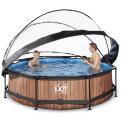 EXIT TOYS EXIT Wood Zwembad ø300x76cm Met Overkapping En Filterpomp - Bruin 11 EXIT TOYS EXIT Wood Zwembad ø300x76cm Met Overkapping En Filterpomp - Bruin -Speelgoed exit wood zwembad o300x76cm met overkapping en filterpomp bruin a269440 4
