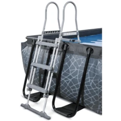 EXIT TOYS EXIT Zwembad Stone 400x200cm Met Overkapping En Zandfilterpomp - Grijs -Speelgoed exit zwembad stone 400x200cm met overkapping en zandfilterpomp grijs a269406 2