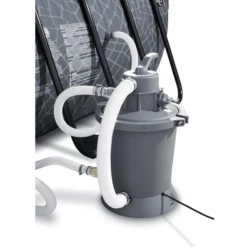 EXIT TOYS EXIT Zwembad Stone 400x200cm Met Overkapping En Zandfilterpomp - Grijs -Speelgoed exit zwembad stone 400x200cm met overkapping en zandfilterpomp grijs a269406 4