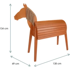 Kindsgard Outdoor Paard Galop Bruin -Speelgoed kindsgard outdoor paard galop bruin a382123 1