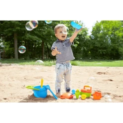 LENA Zandset Blauw, 10-delig -Speelgoed lena zandset blauw 10 delig a132840 2