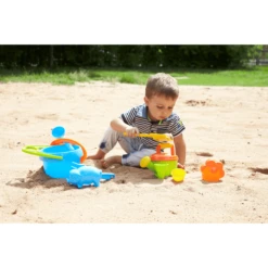 LENA Zandset Blauw, 10-delig -Speelgoed lena zandset blauw 10 delig a132840 4