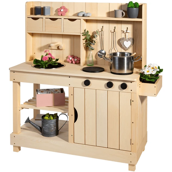 MUDDY BUDDY Buitenspeelkeuken "Explorer" Naturel 3 MUDDY BUDDY Buitenspeelkeuken "Explorer" Naturel