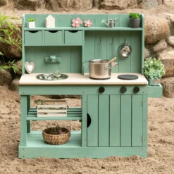 MUDDY BUDDY Buitenspeelkeuken "Explorer" Saliegroen -Speelgoed muddy buddy buitenspeelkeuken explorer saliegroen a412341 3