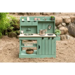 MUDDY BUDDY Buitenspeelkeuken "Explorer" Saliegroen -Speelgoed muddy buddy buitenspeelkeuken explorer saliegroen a412341 4