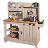 MUDDY BUDDY Buitenspeelkeuken "Explorer" Warm Grijs -Speelgoed muddy buddy buitenspeelkeuken explorer warm grijs a412340